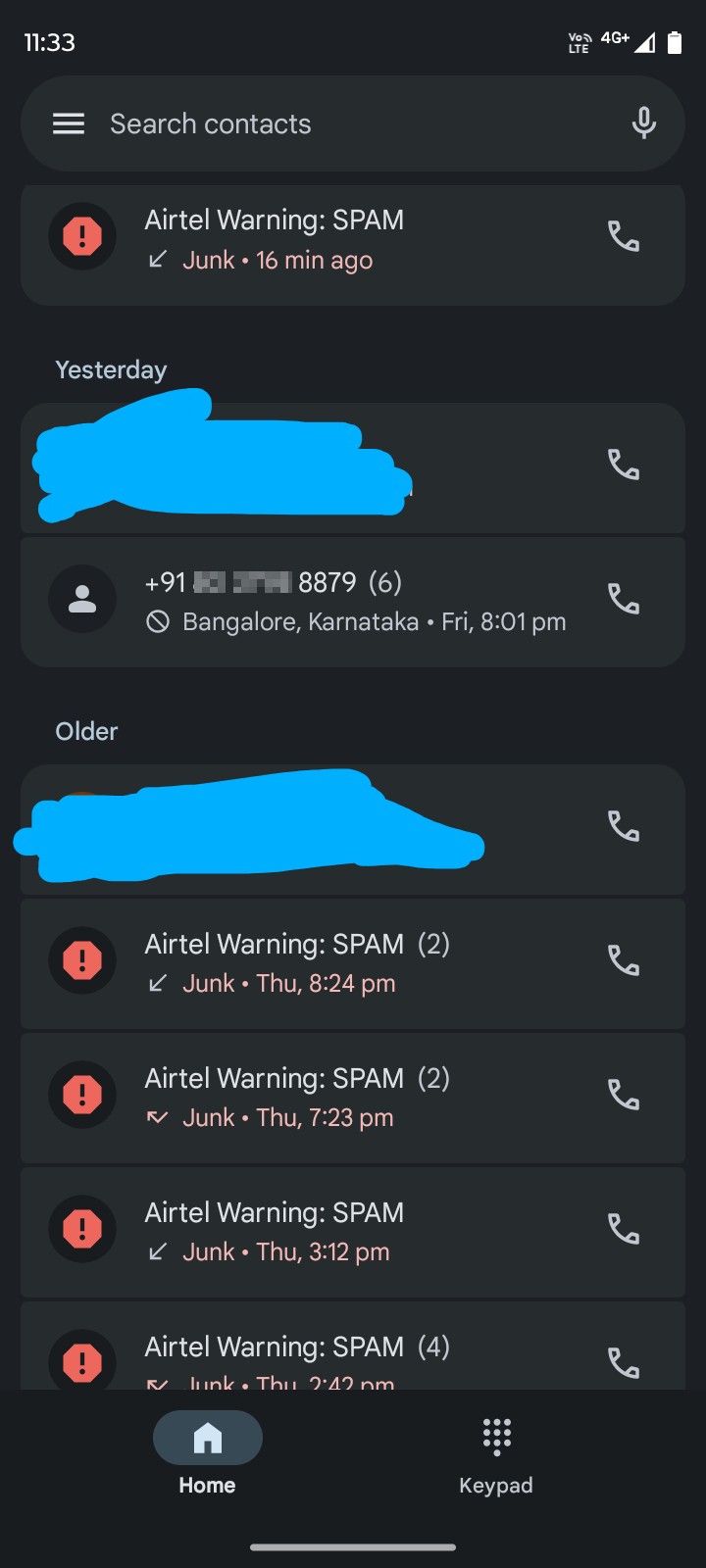  spam calls from Universities daily 
