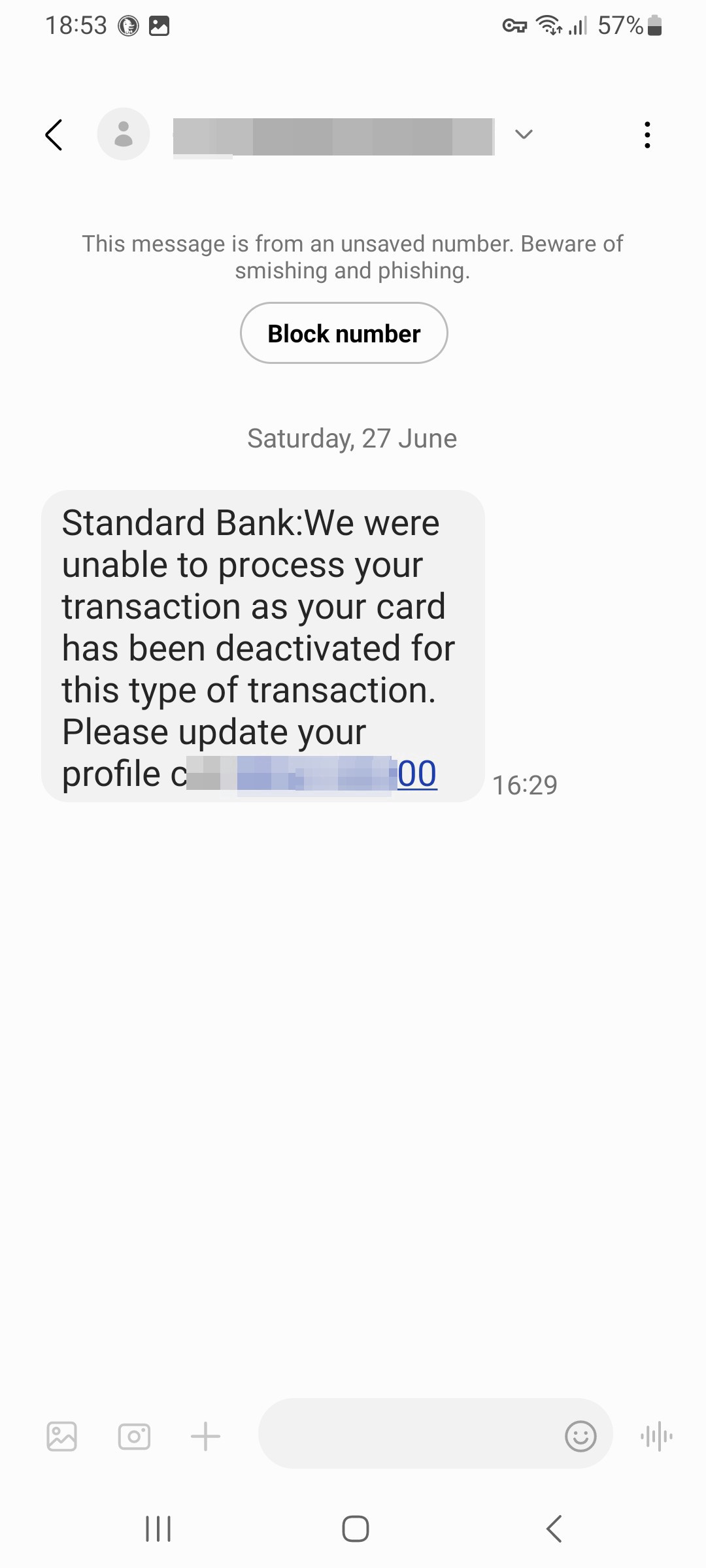 why do I receive these messages after I use my bank account for Urber 