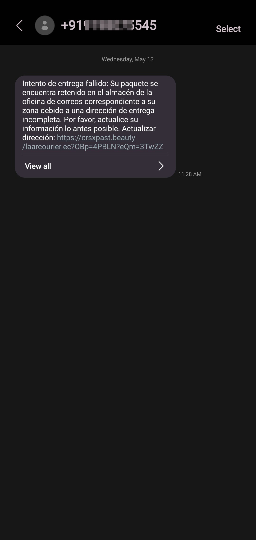 I think some indian person tried to scam me