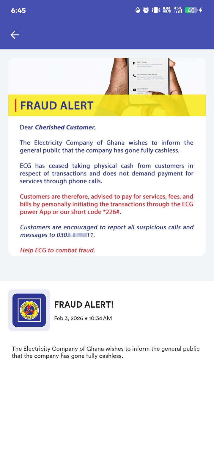 Verify personnel before bill payment is done.