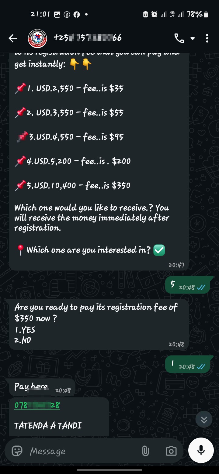 Never click his links , he can take your money from ecocash - image 3