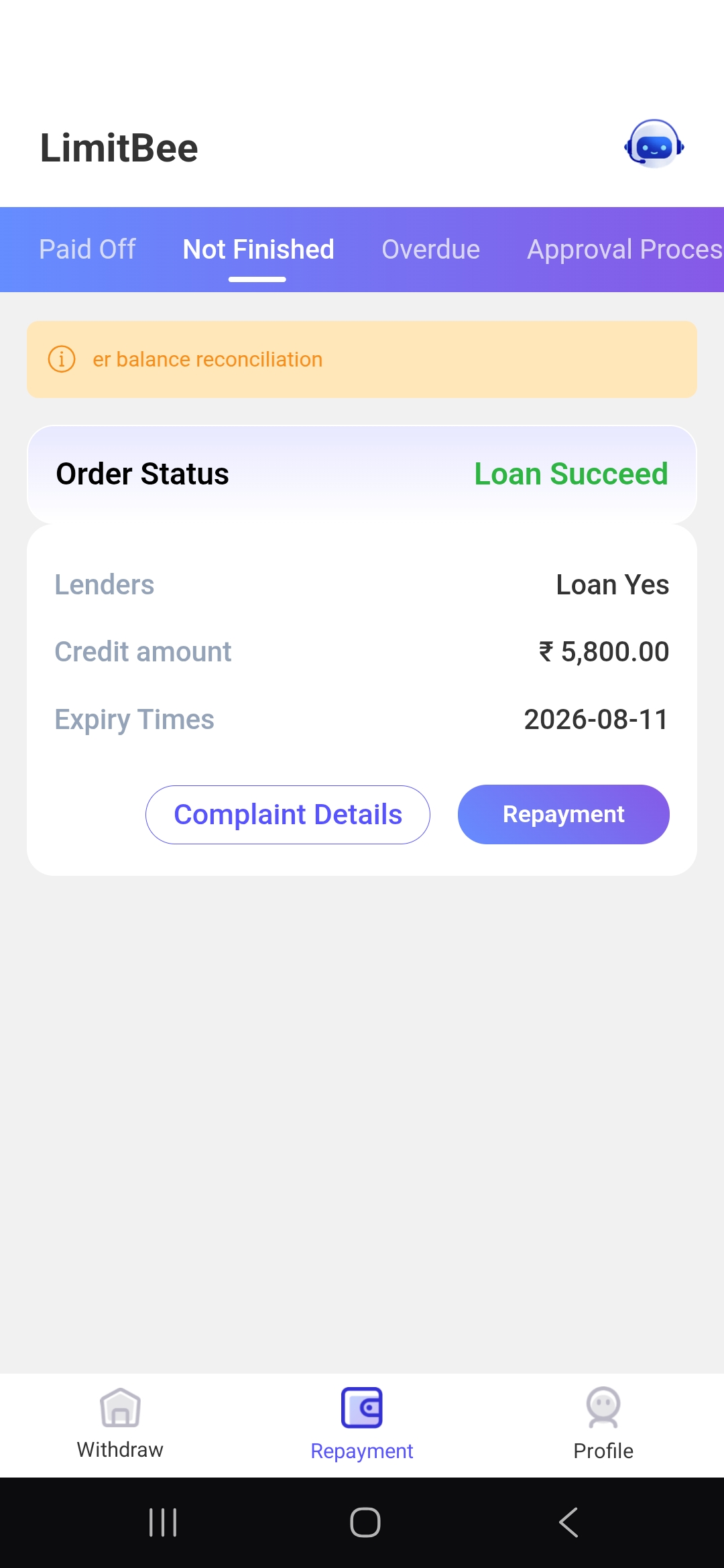 Money scam and threaten