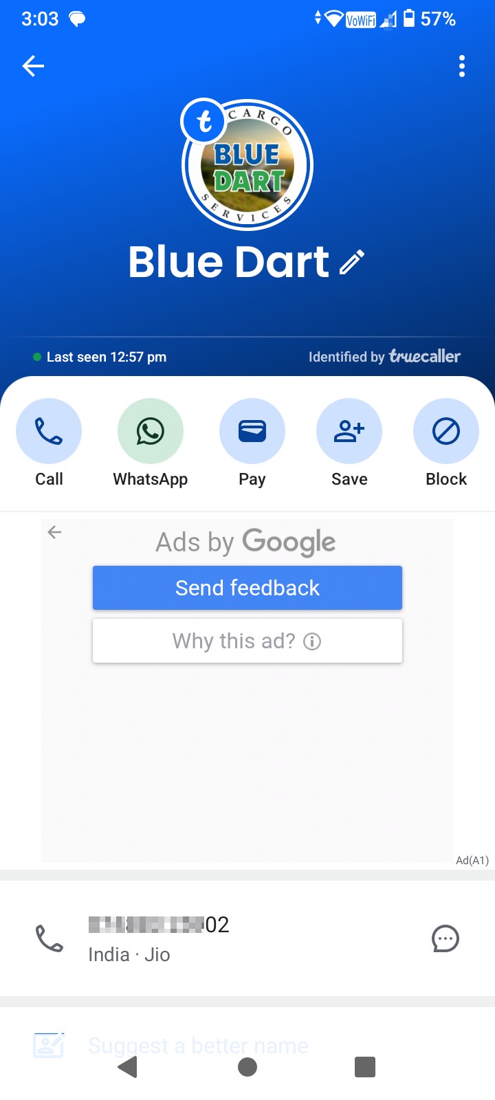Blue Dart courier to WhatsApp hack  - image 3