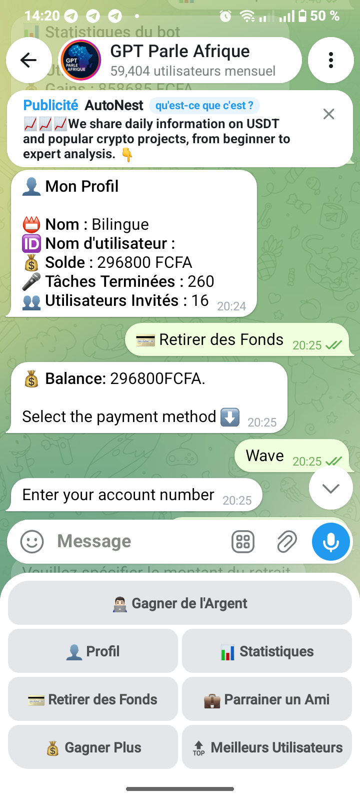 promise of money