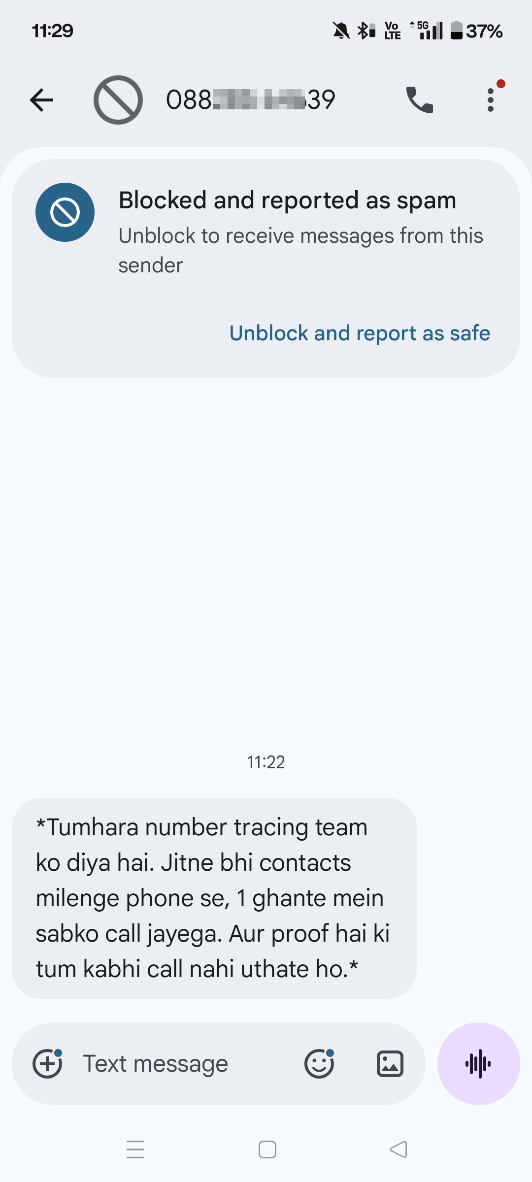 This number is constantly Messaging me 