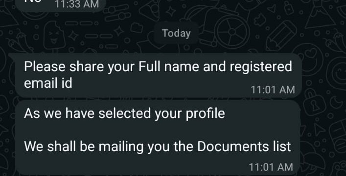 Job Fraud | Money for  Job Scam  - image 3