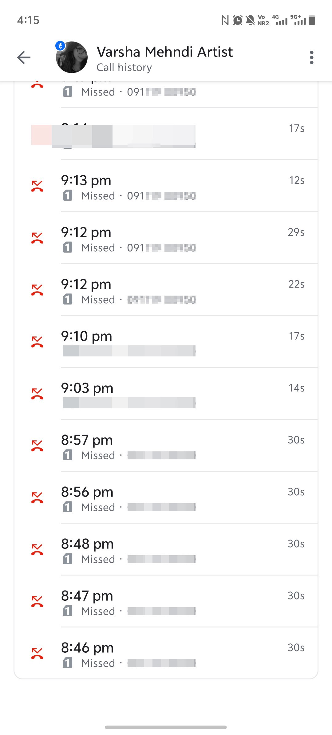 thrtended call  - image 2