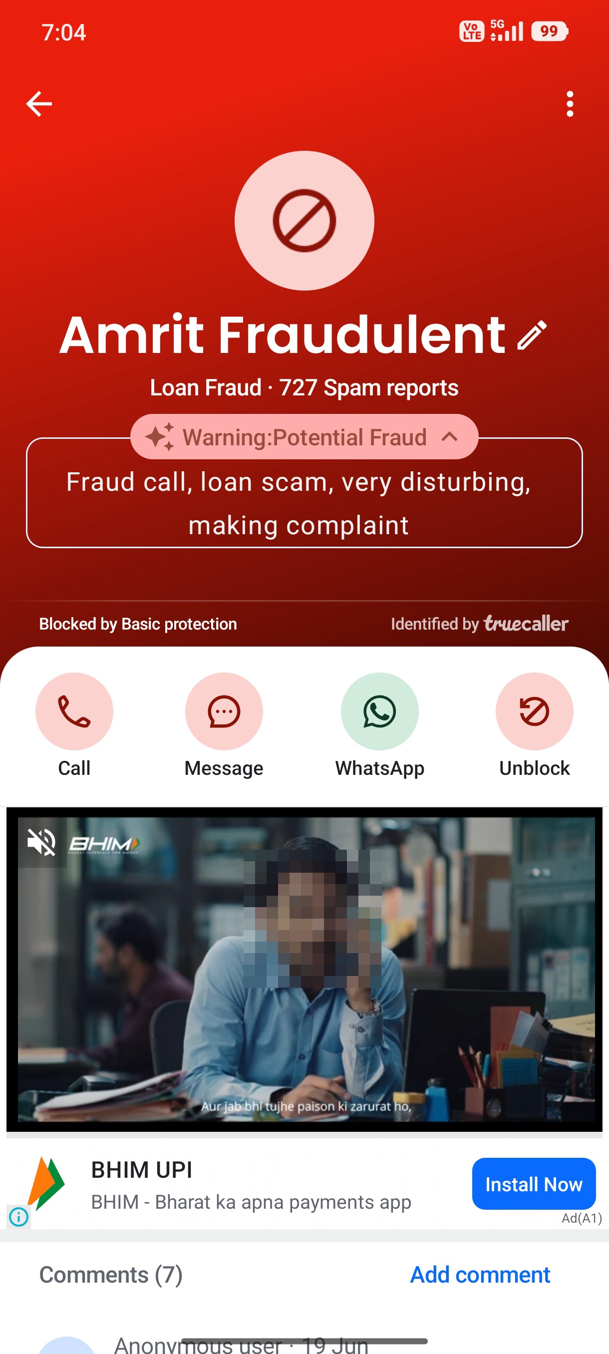 scam agan and again spam false calls  - image 5
