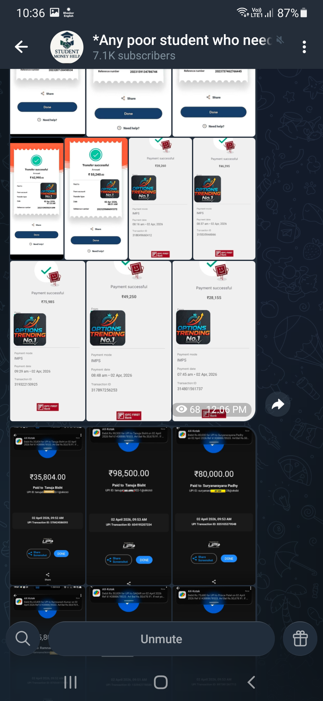Is this an investment scam? This is a telegram channel to give him money and he will make it  2x, 3x - image 9
