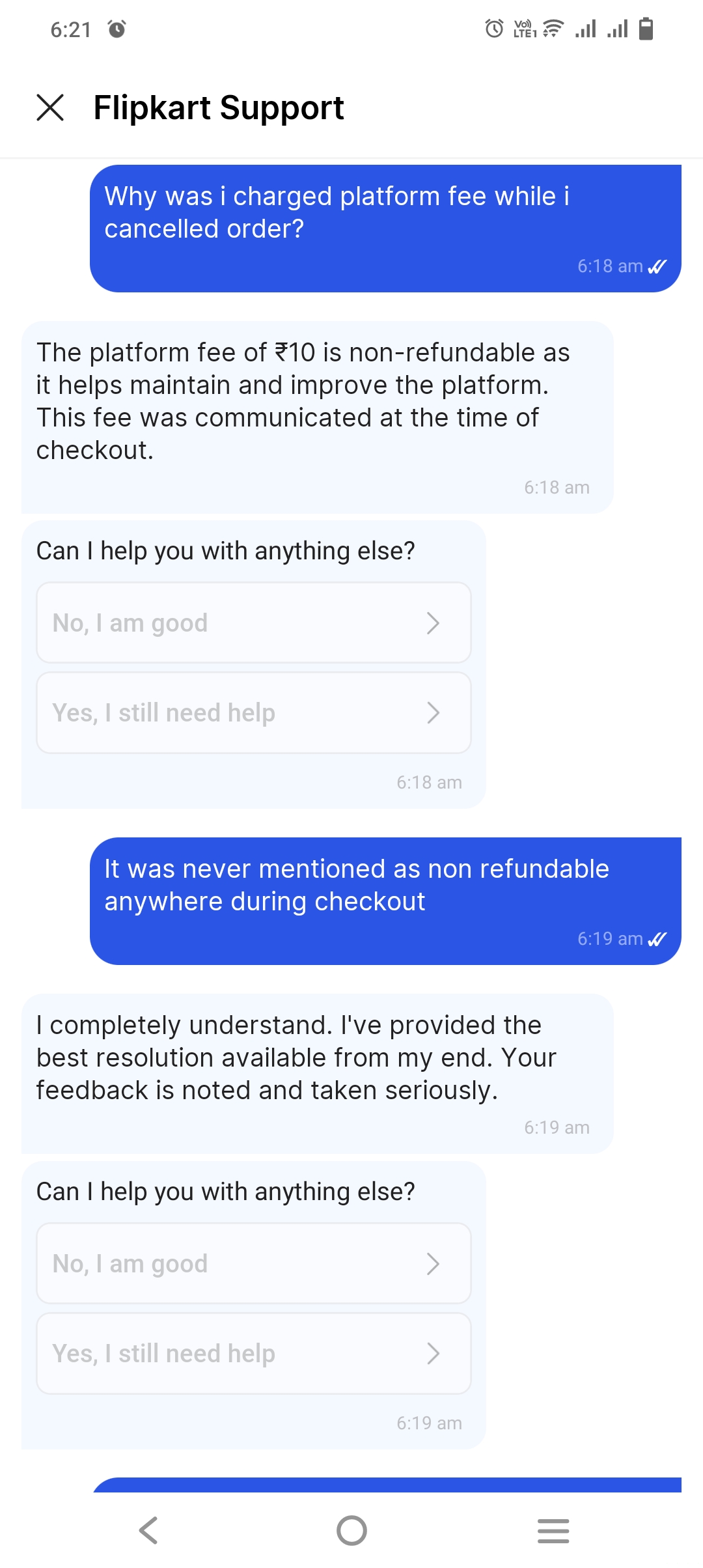 Flipkart platform fee scam - image 3