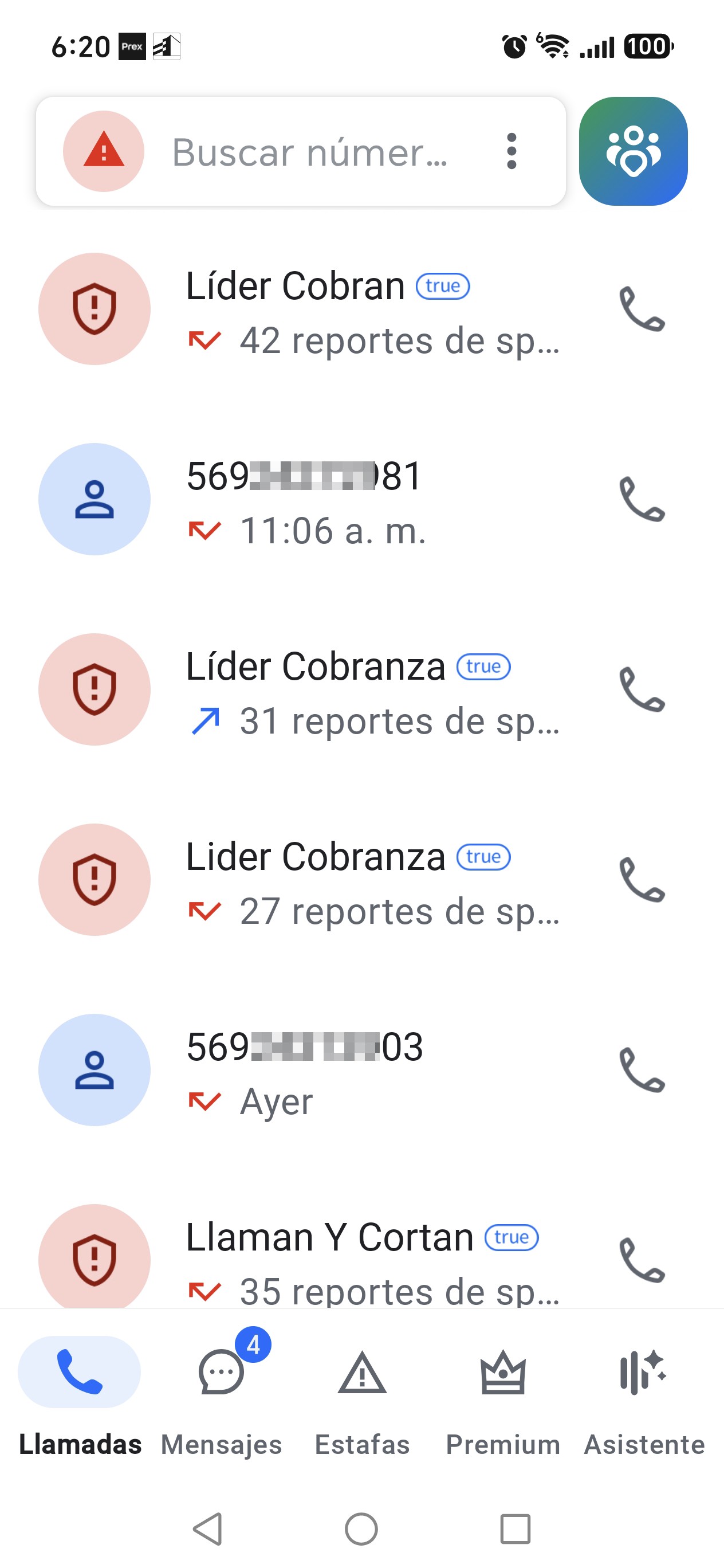 líder cobranza 