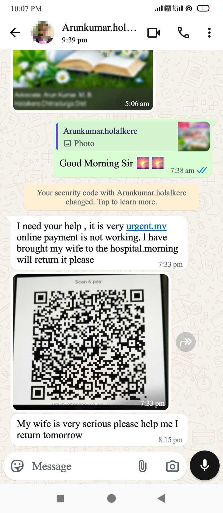  UPI Scan send by my one of my friend 
