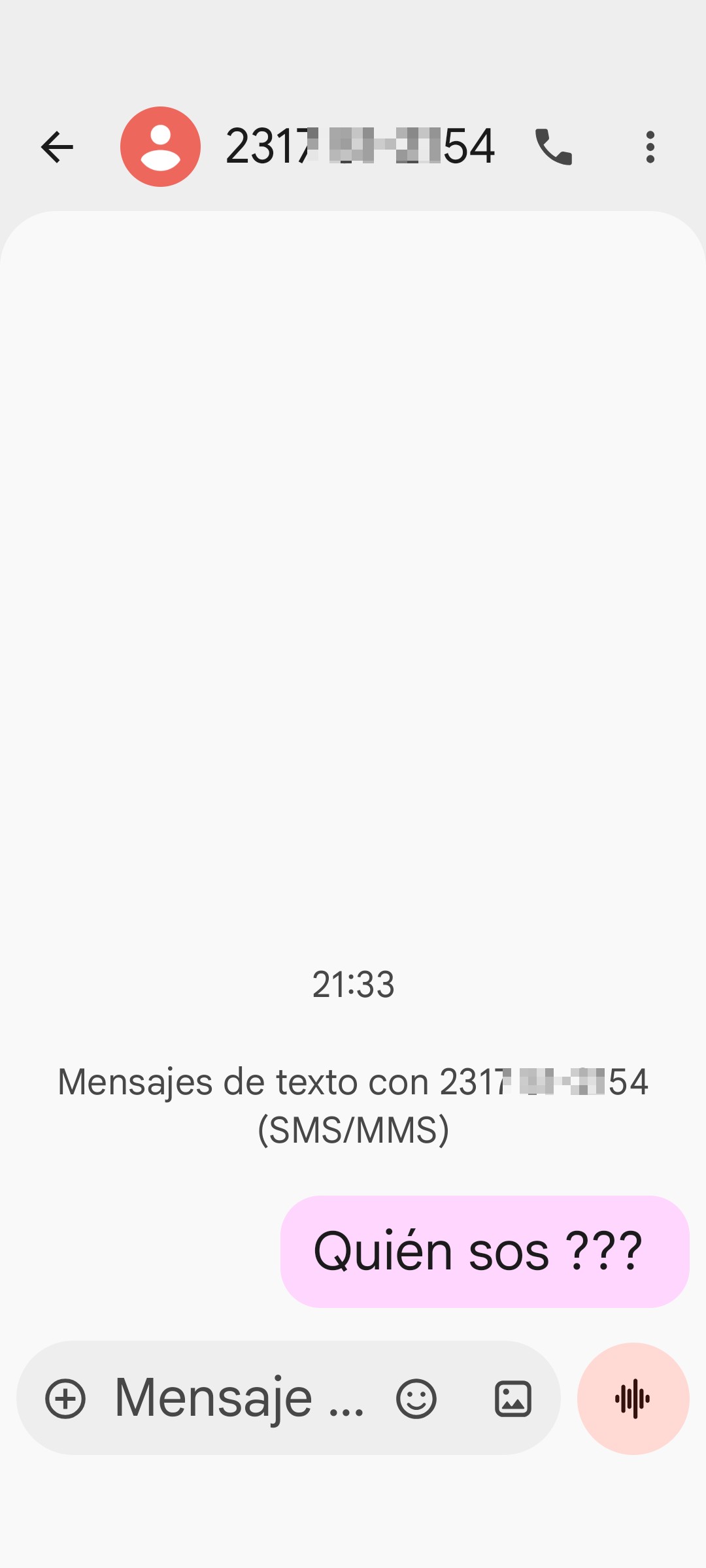 Immediate response for an unknown phone help, within my city.