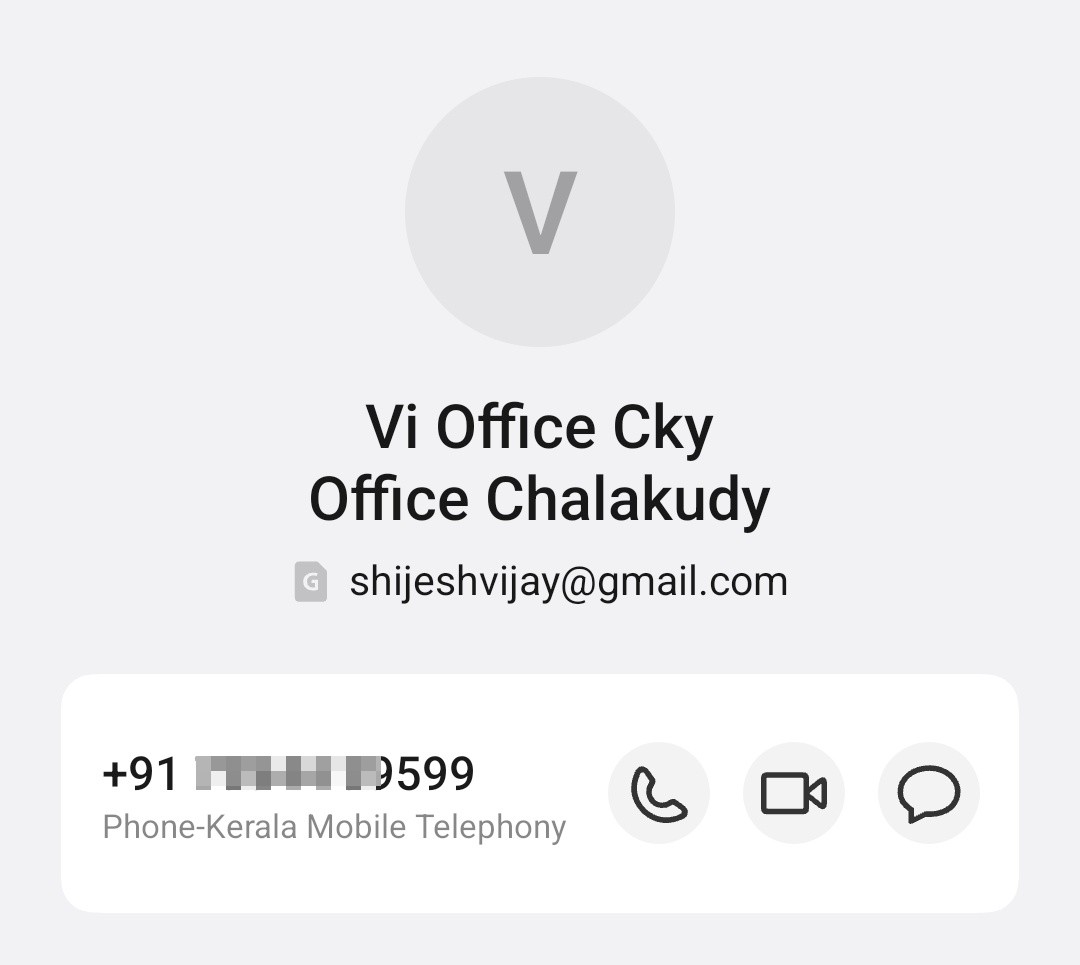 fraud call from customer care VI office 