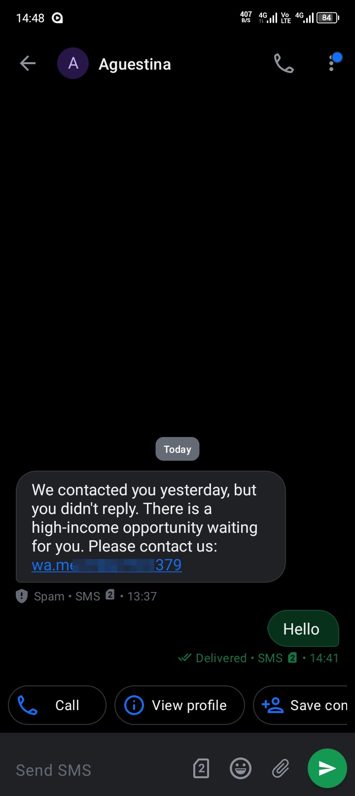 Potential scam awareness 