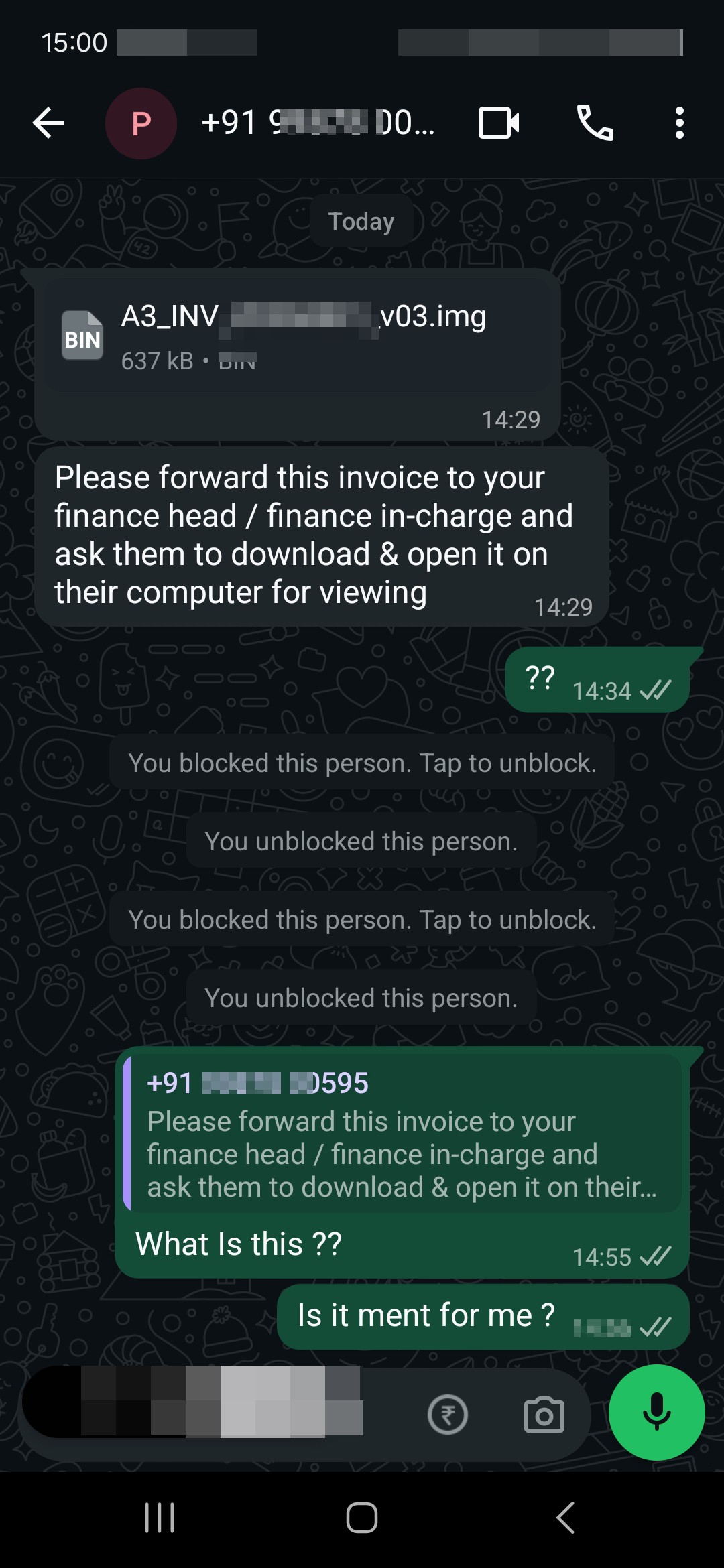 Image file scam