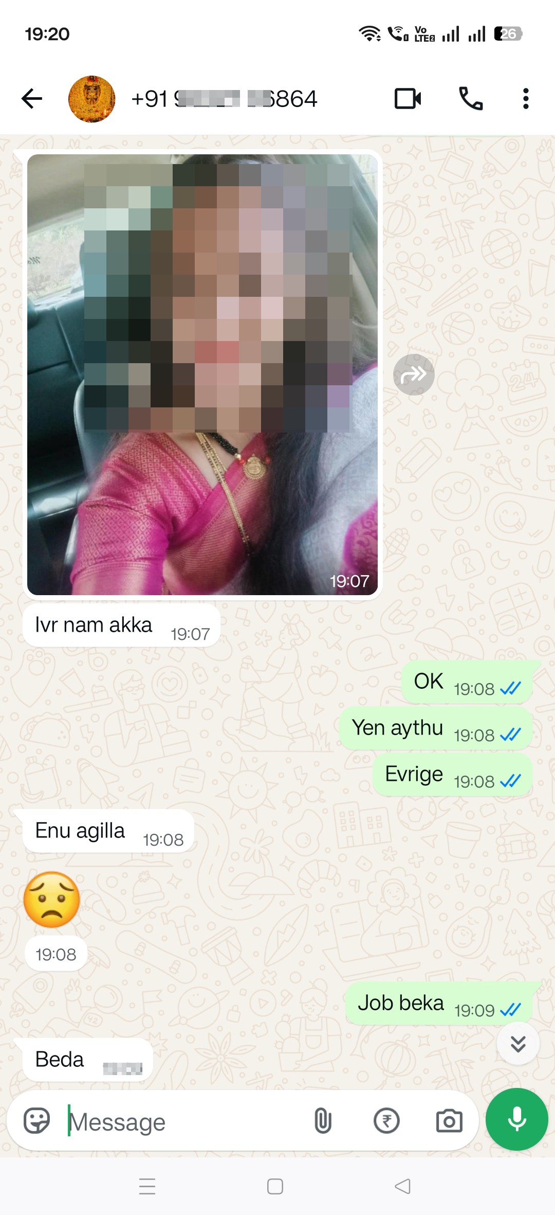 lady scam from this number [PHONE] 