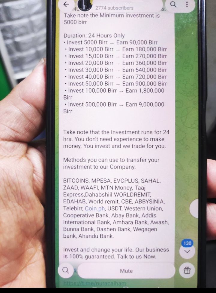 Scammers and fraudsters operating under the guise of investment. Don't try them, you'll lose.