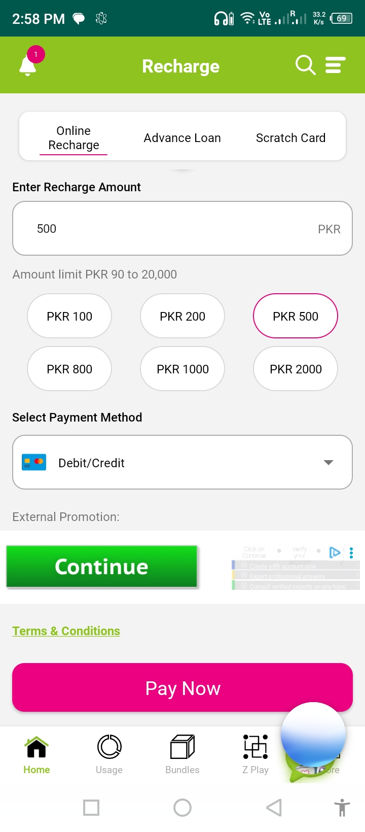 Beware of Fake Ads on My Zong App: A New Scam Trap