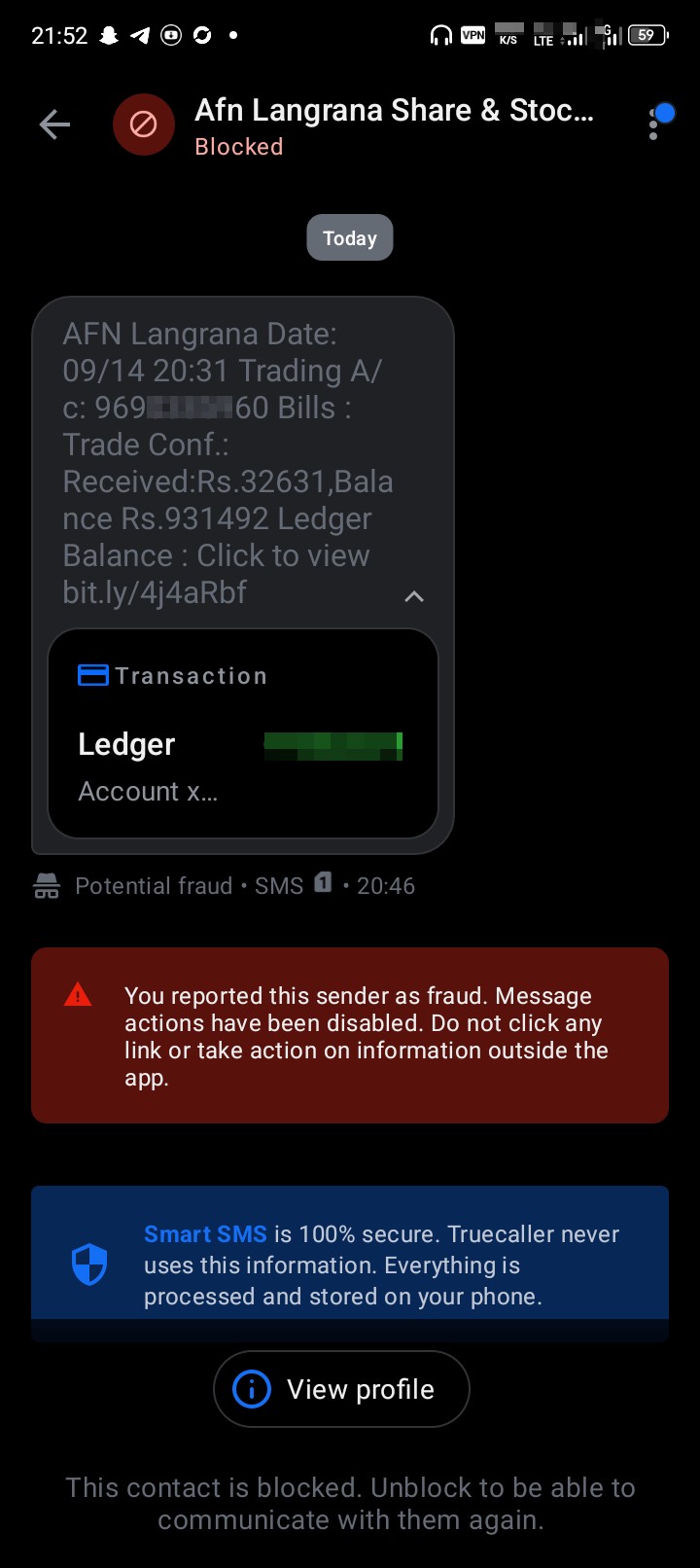 This is a scam SMS, it comes daily.