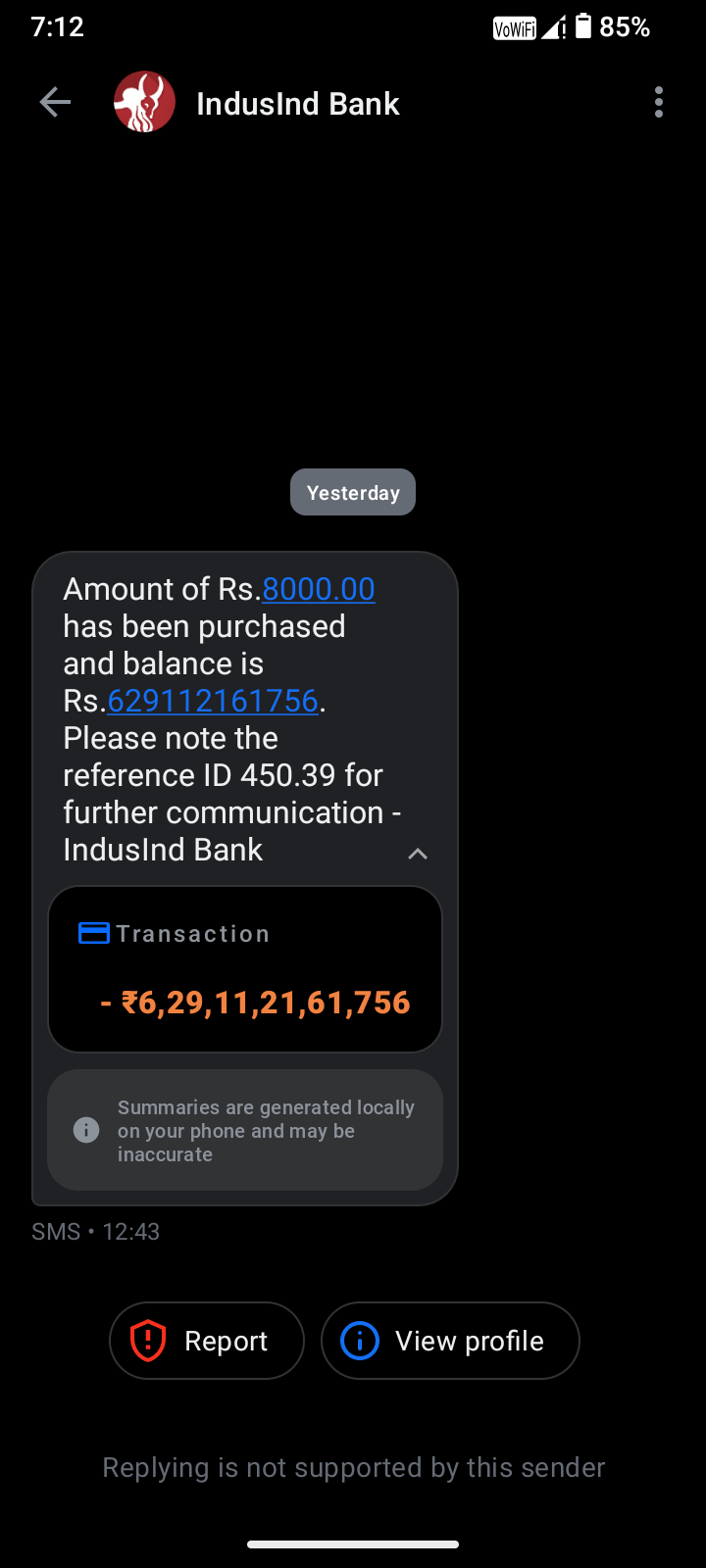 fraud account link my number 