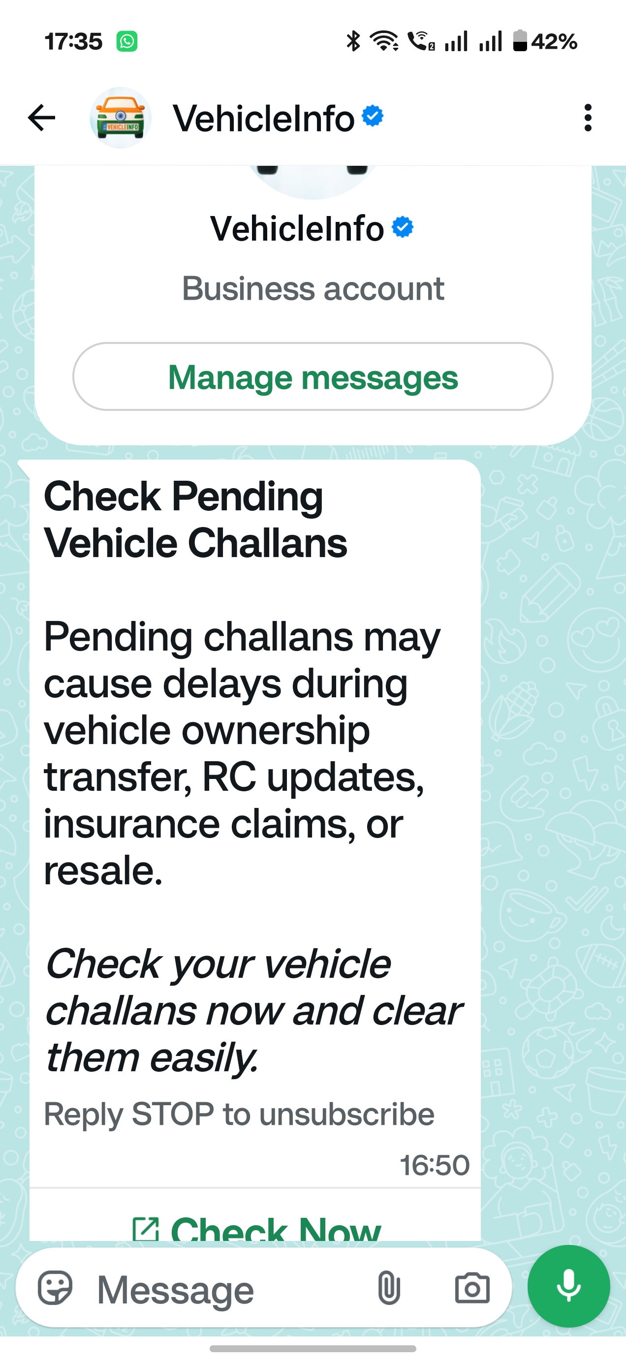 Vehicle Challan 