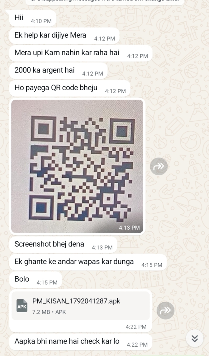hack my whatsapp and demand money form my friend's 