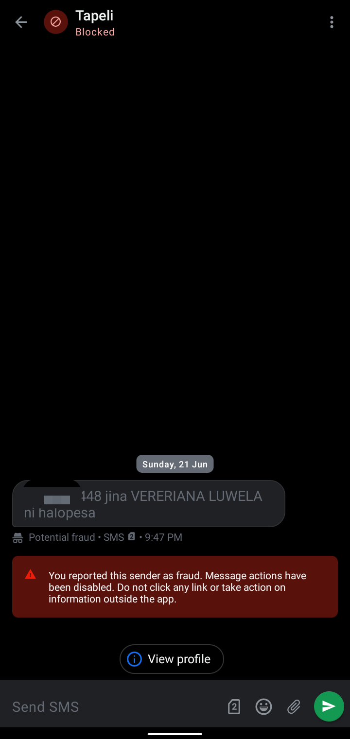 Don't be a scammer, Nyemelezi.