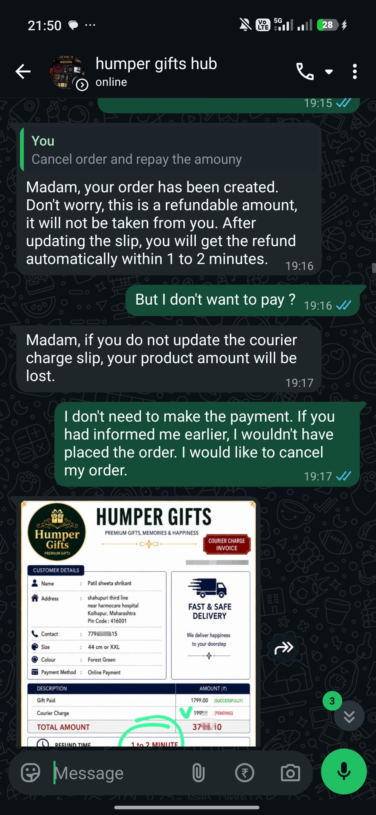 insta shoping fraud  - image 2