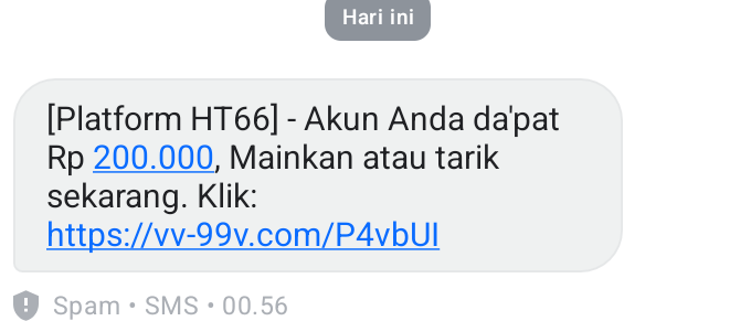 link phishing scam