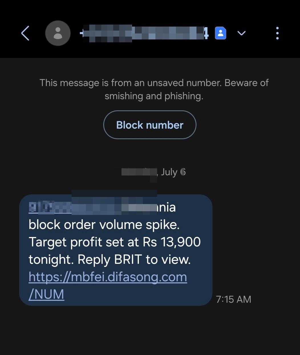 stock market scam