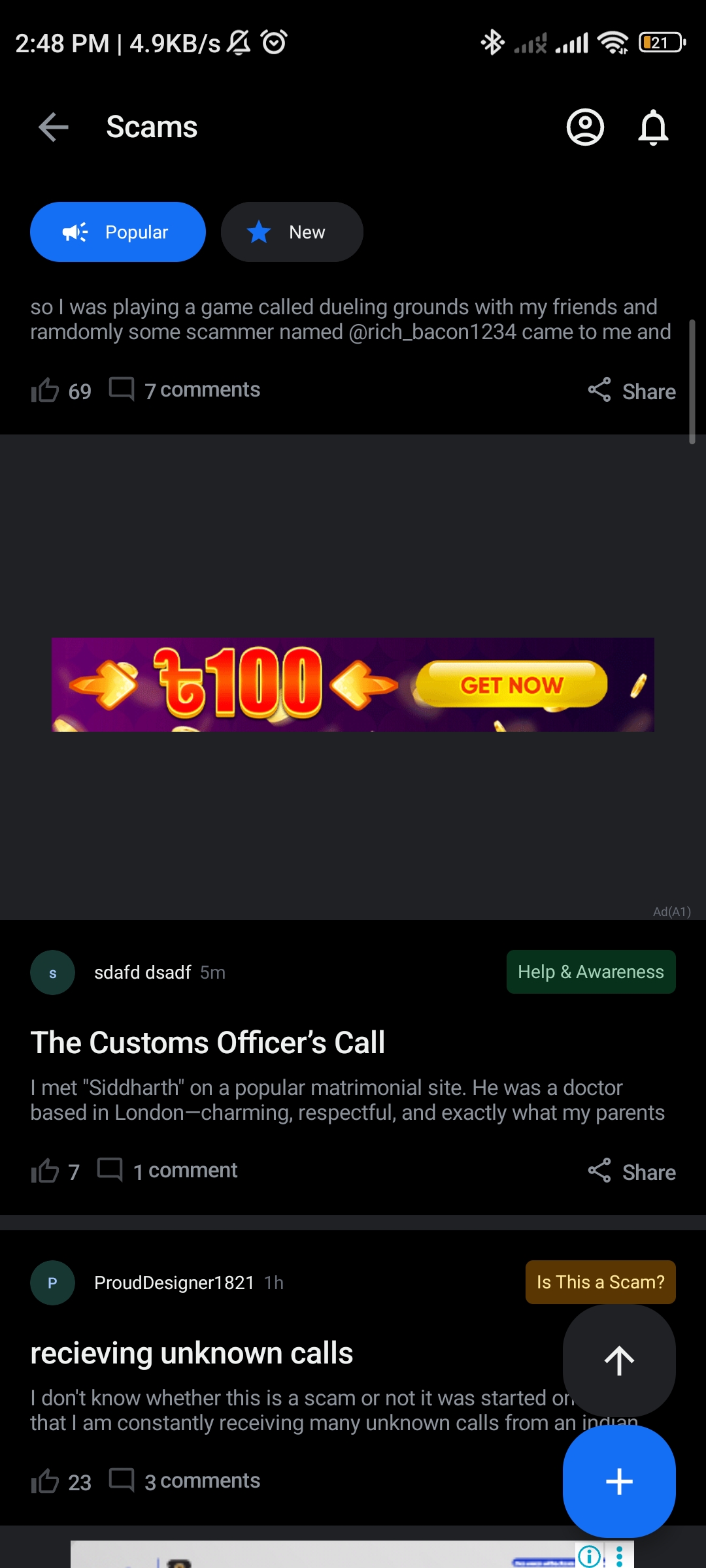 we are talking about self security from scammers when truecaller is promoting scammers! 