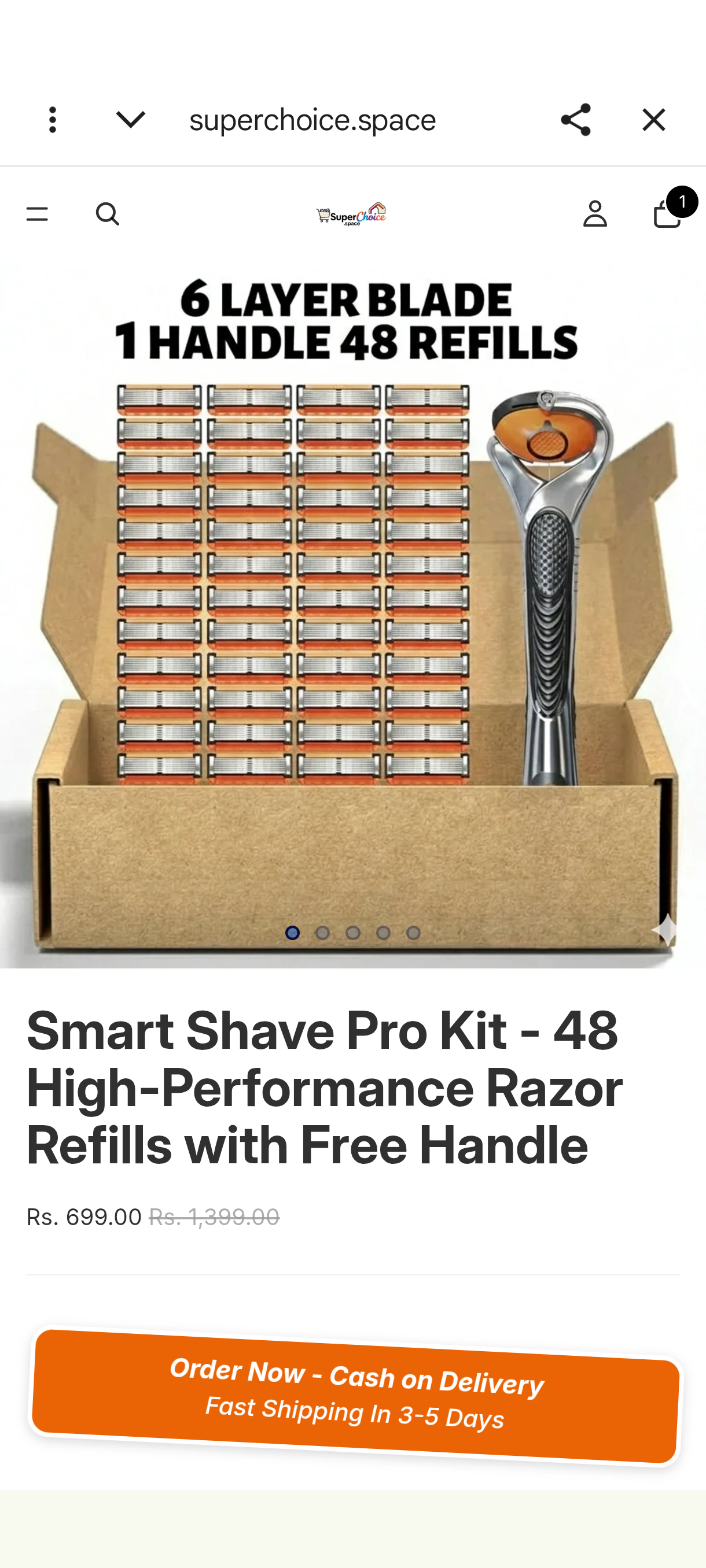 fraud through  youtube channel advirtisement of smart choice razor 