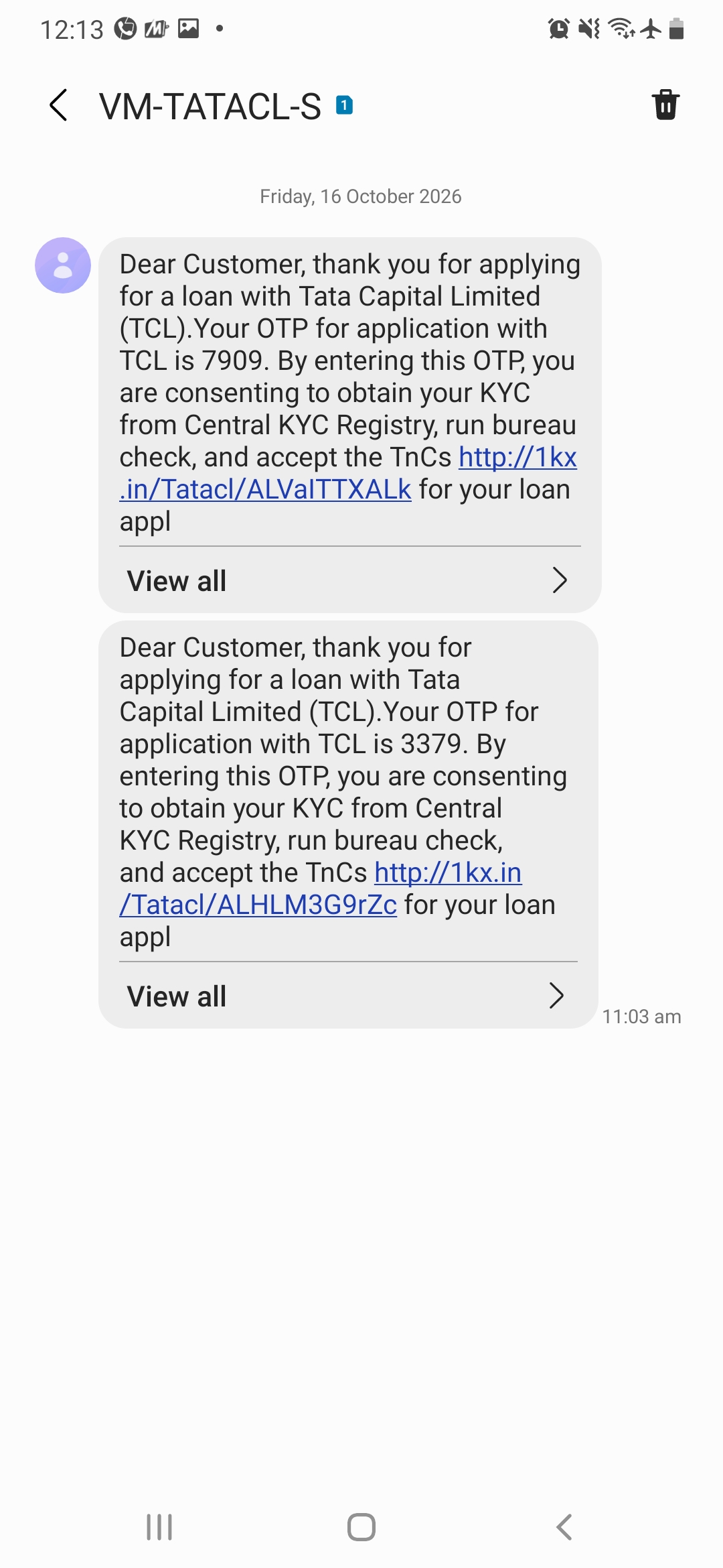 Someone is logging into various websites and applications using my number.