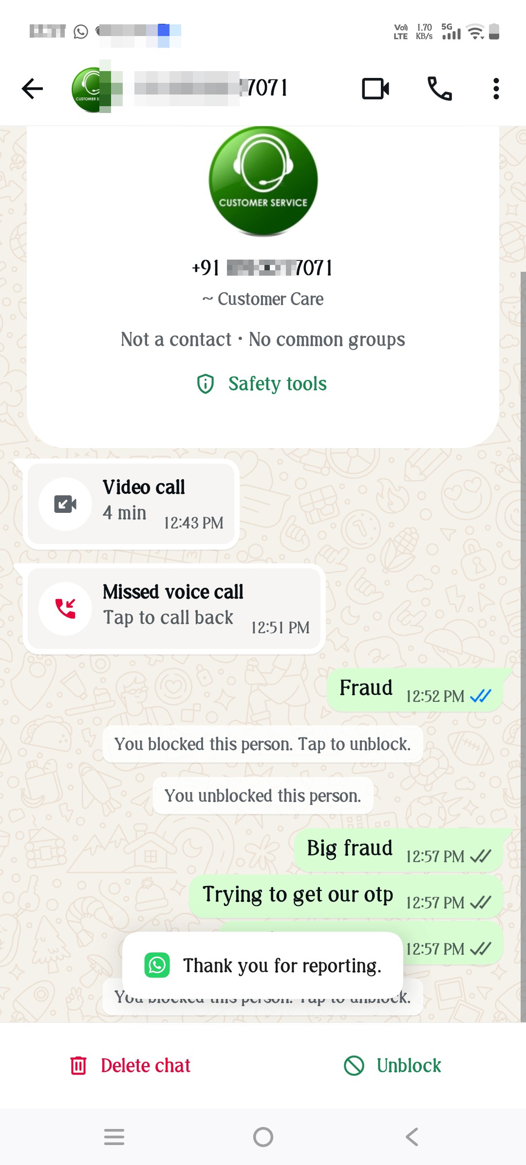 otp scam screen share ola booking issue
