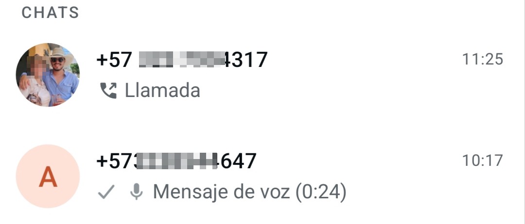 Fake customer Colombian number