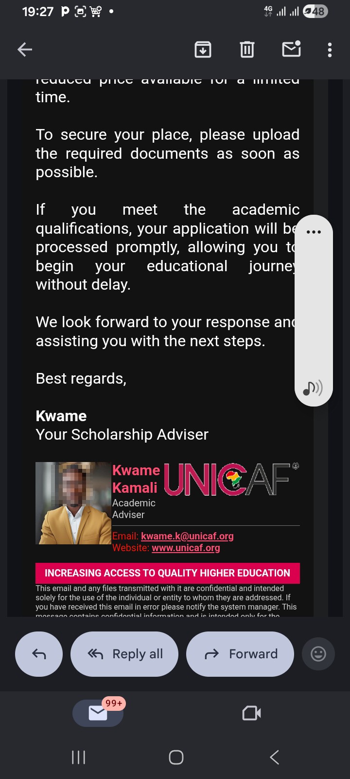 Unicaf Scholarship is it a Scam❓️ - image 2