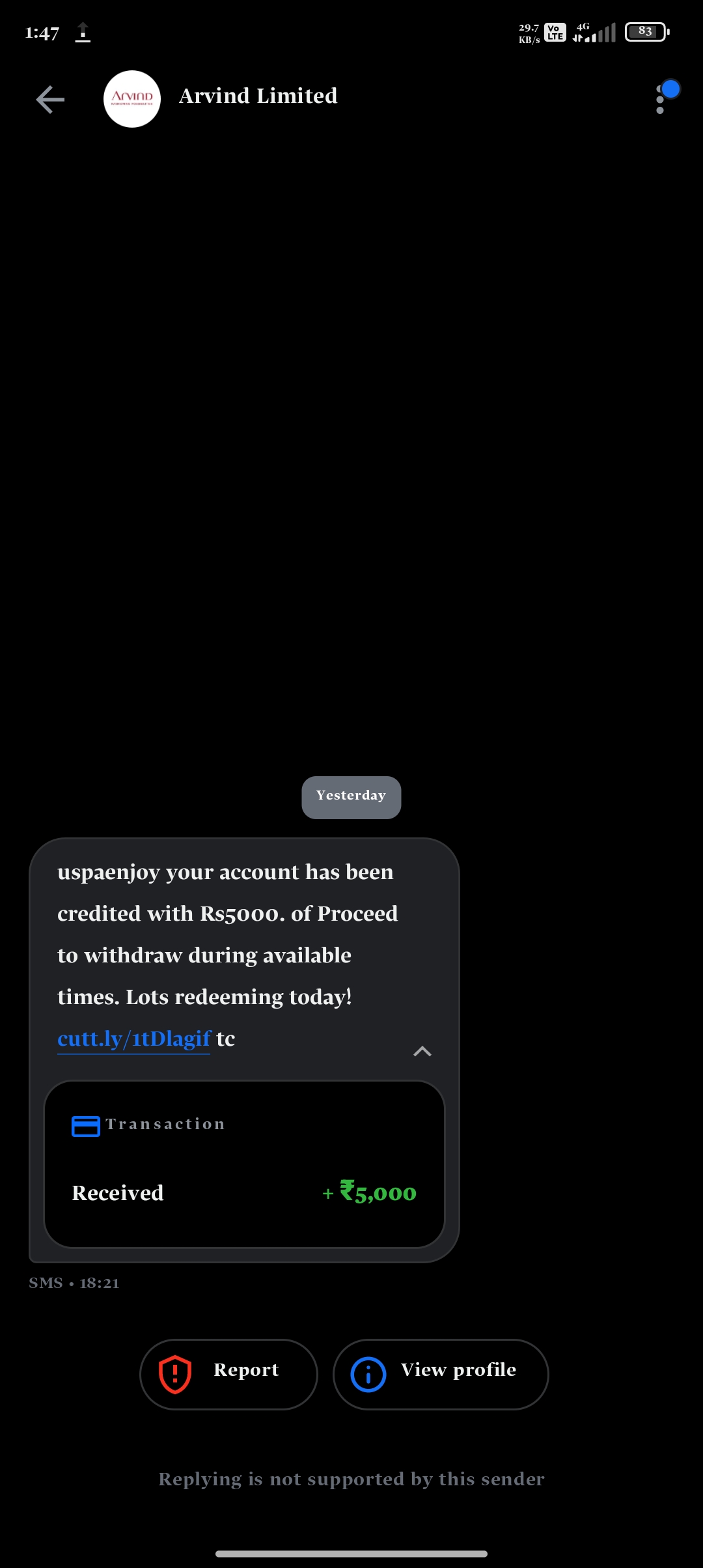 don't massage aru Scam 