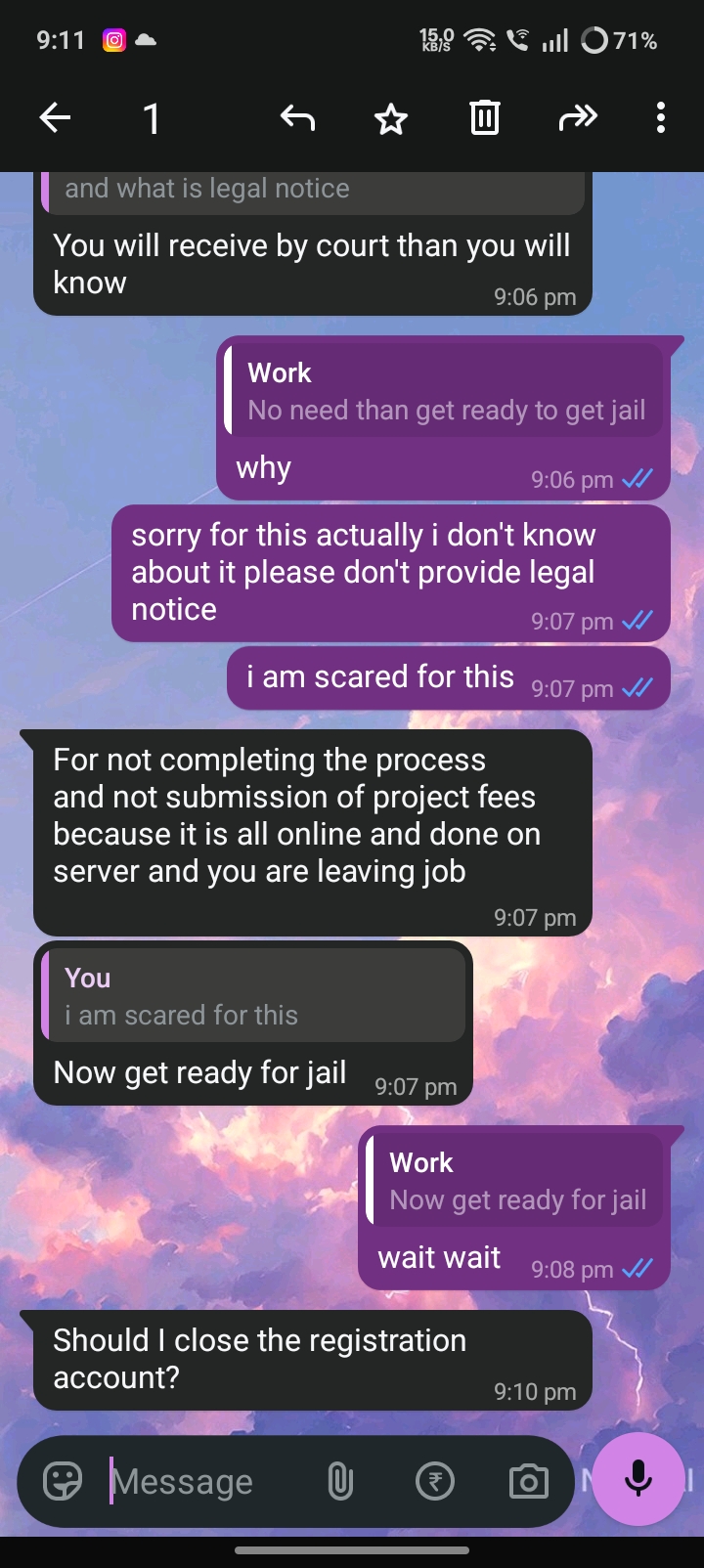 ​Online Job Fraud & Legal Notice Scam - image 2