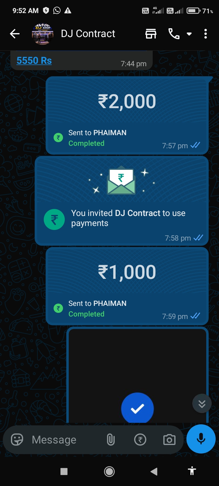 We transferred 9500 rupees to a fake DJ, and he turned out to be a fraud; his name is Santosh DJ Wala. - image 4