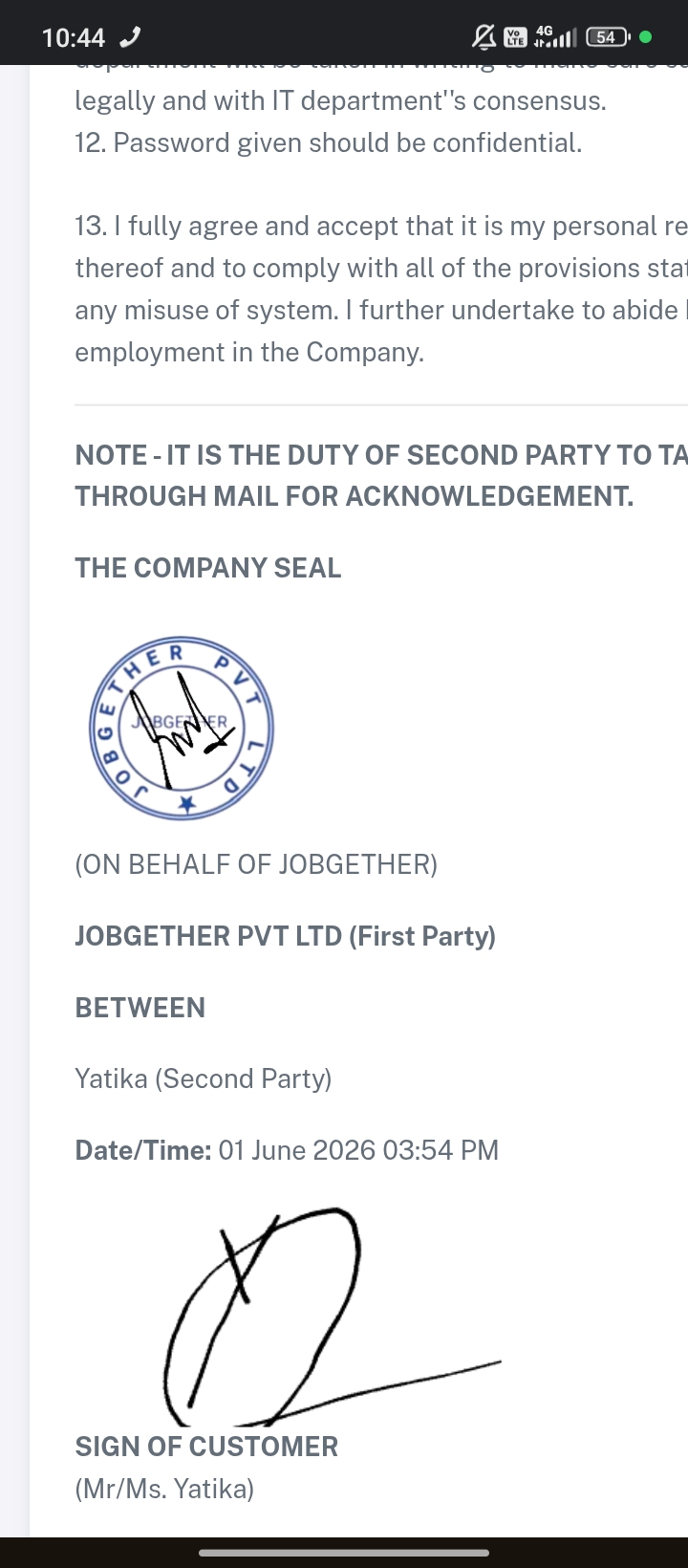 fraud job  aggrement and. try to trapped  - image 2