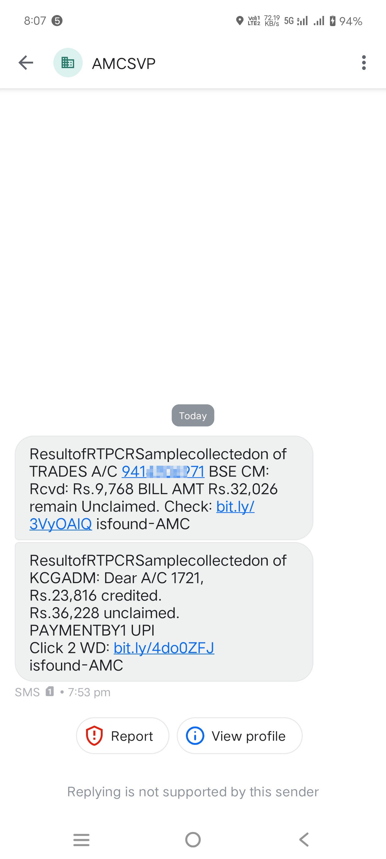Messages about money being deposited into the account keep coming repeatedly. This is all fraud. Please be careful and avoid them.