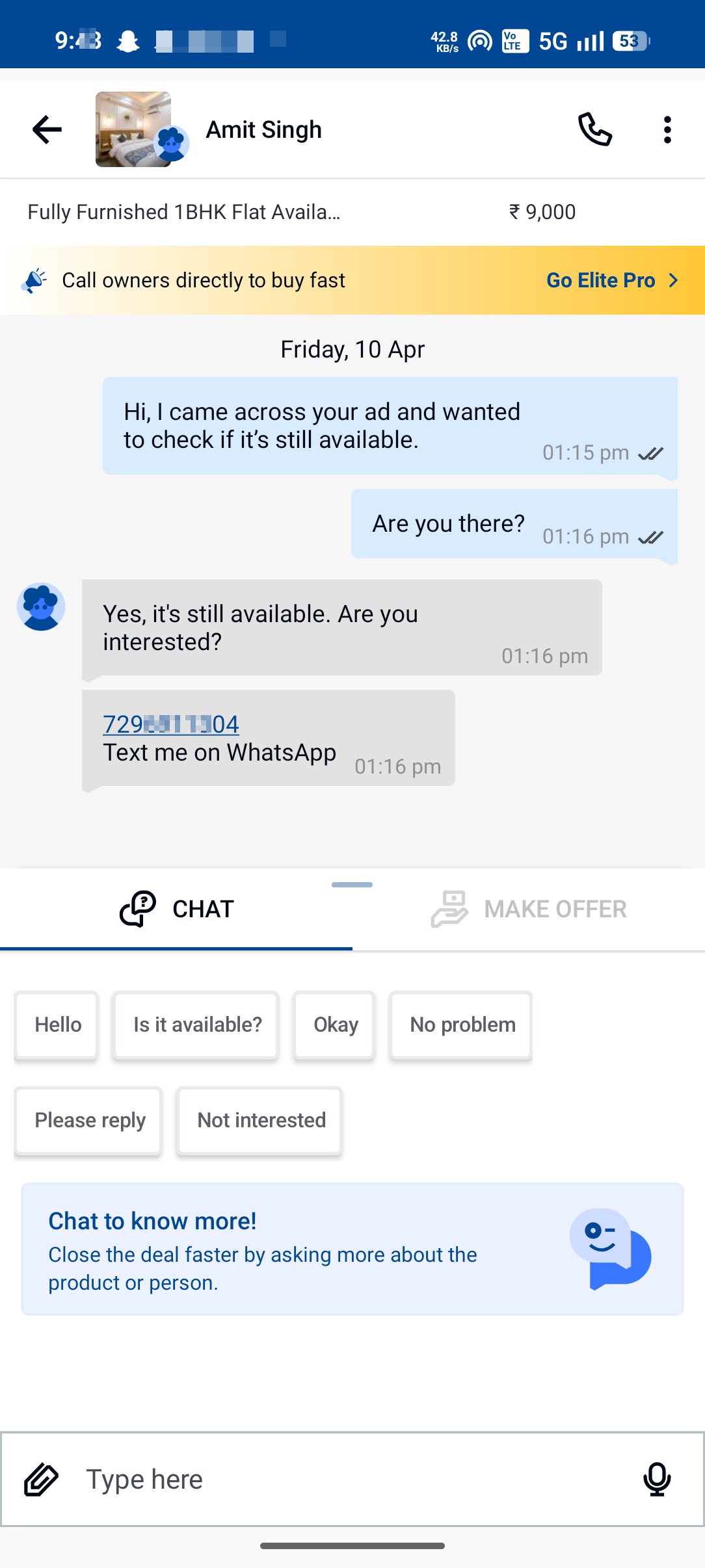 Olx rent for flat scam