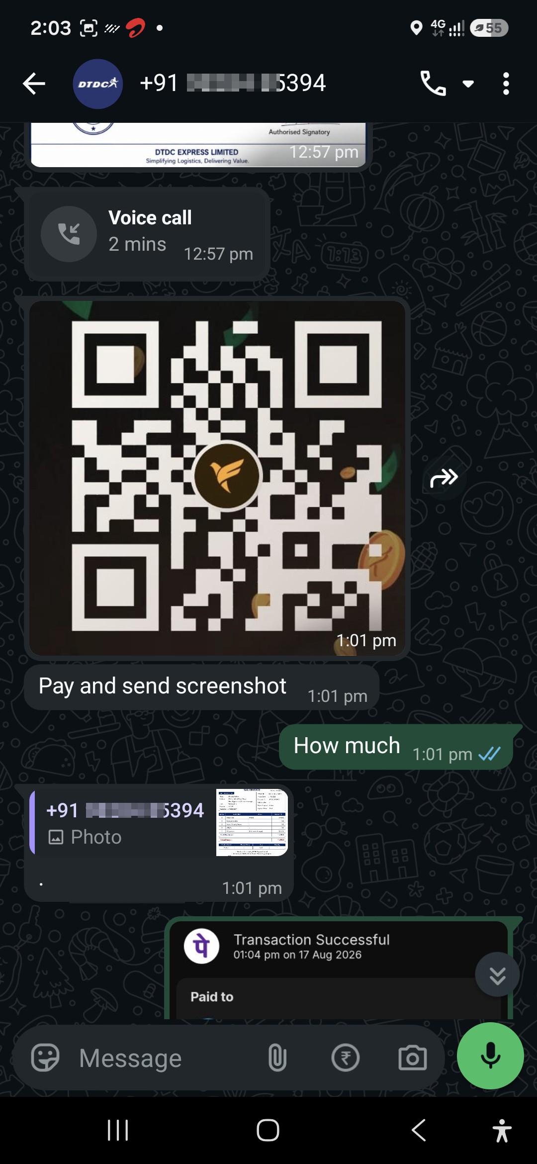Fraud scam from Instagram for dress Material