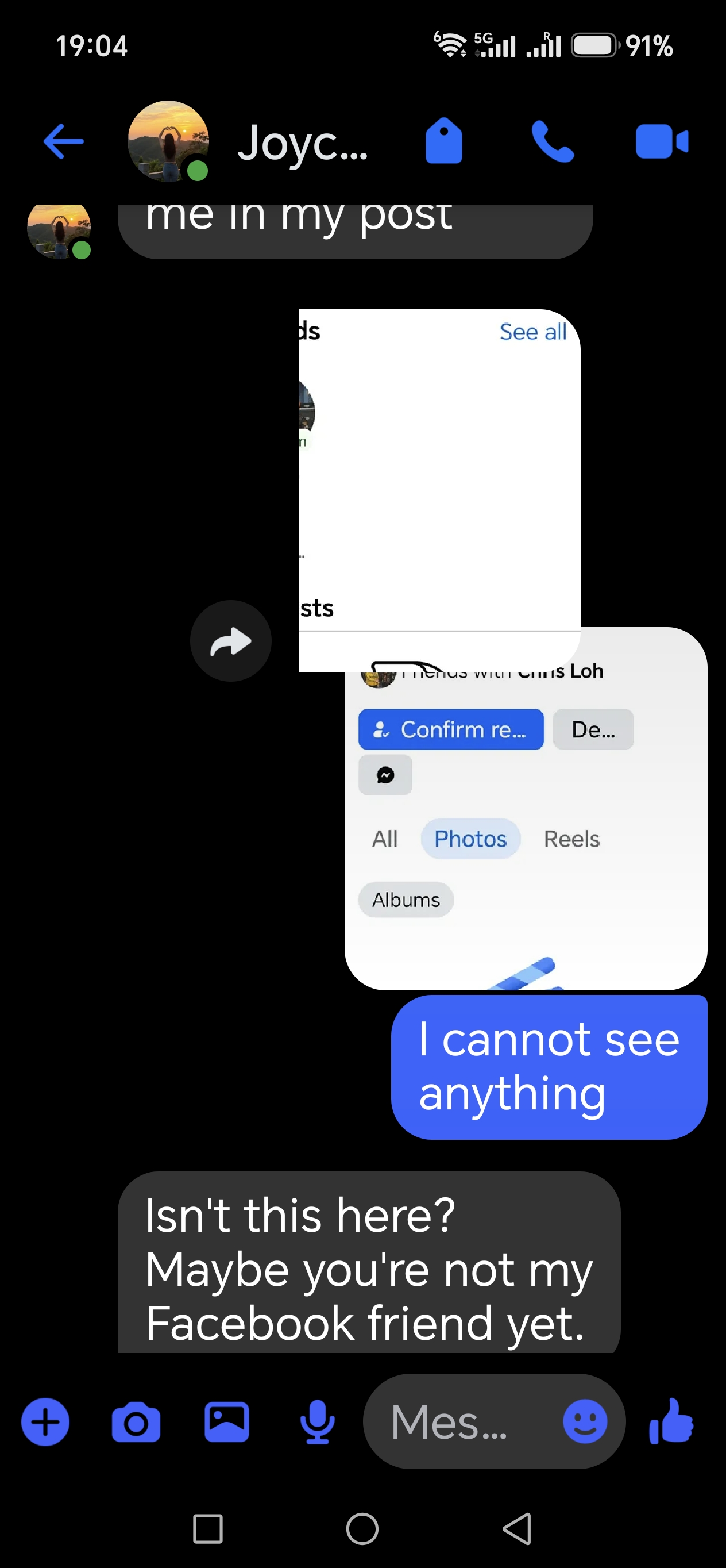 unsure of the person,for adding me - image 2