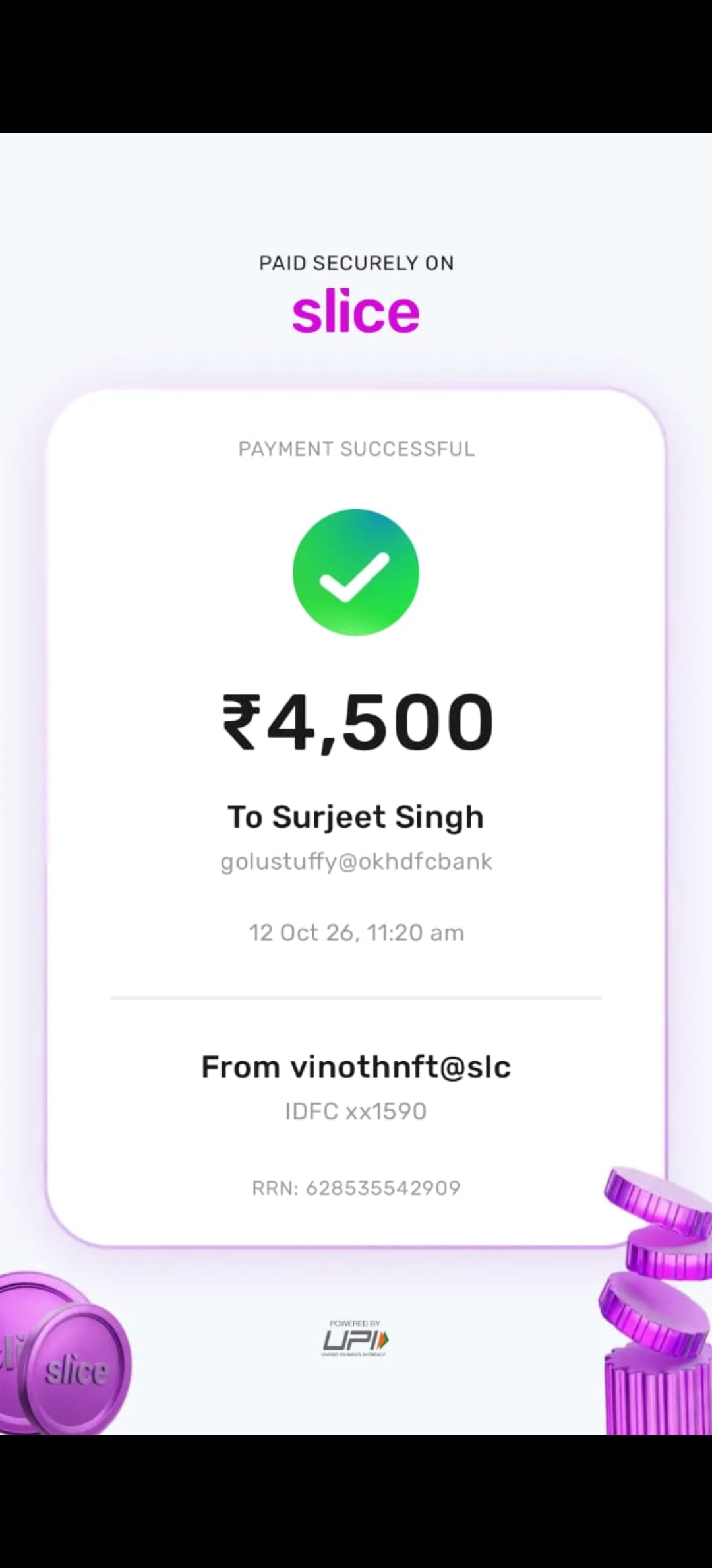 UPI Payment Issue 4500 Rupees Sent to Unknown Account
