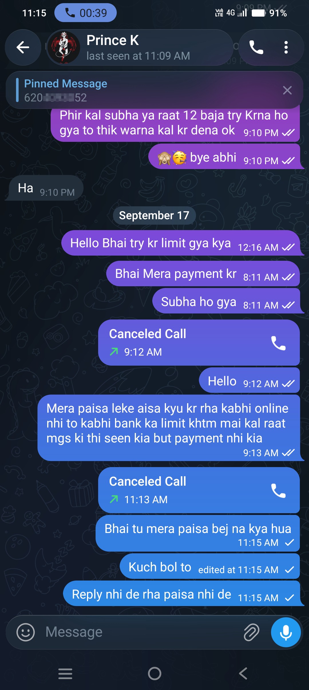 I was scammed for 1,000 in the name of game withdrawal.