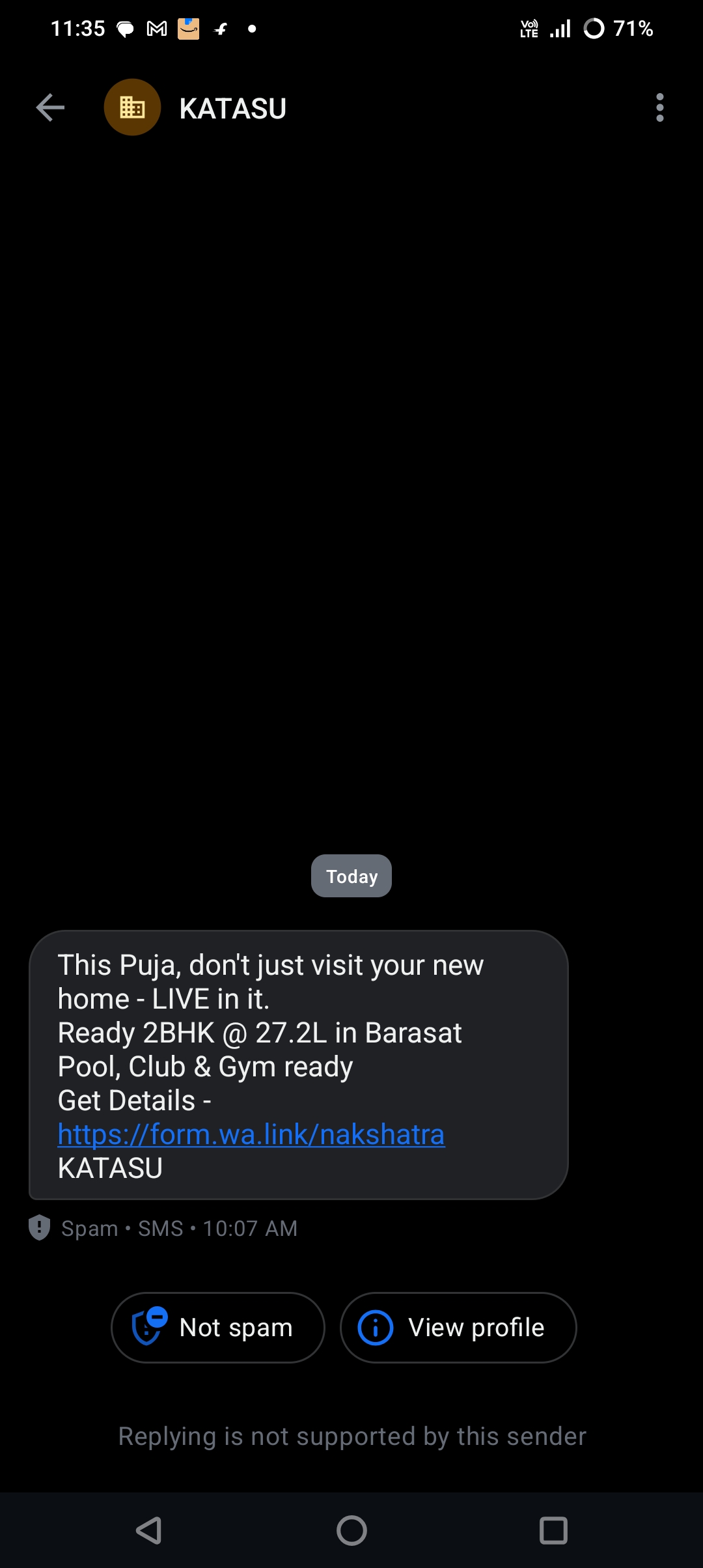 Scam don't believe it 