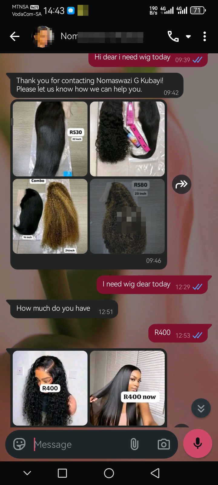 wig scammers