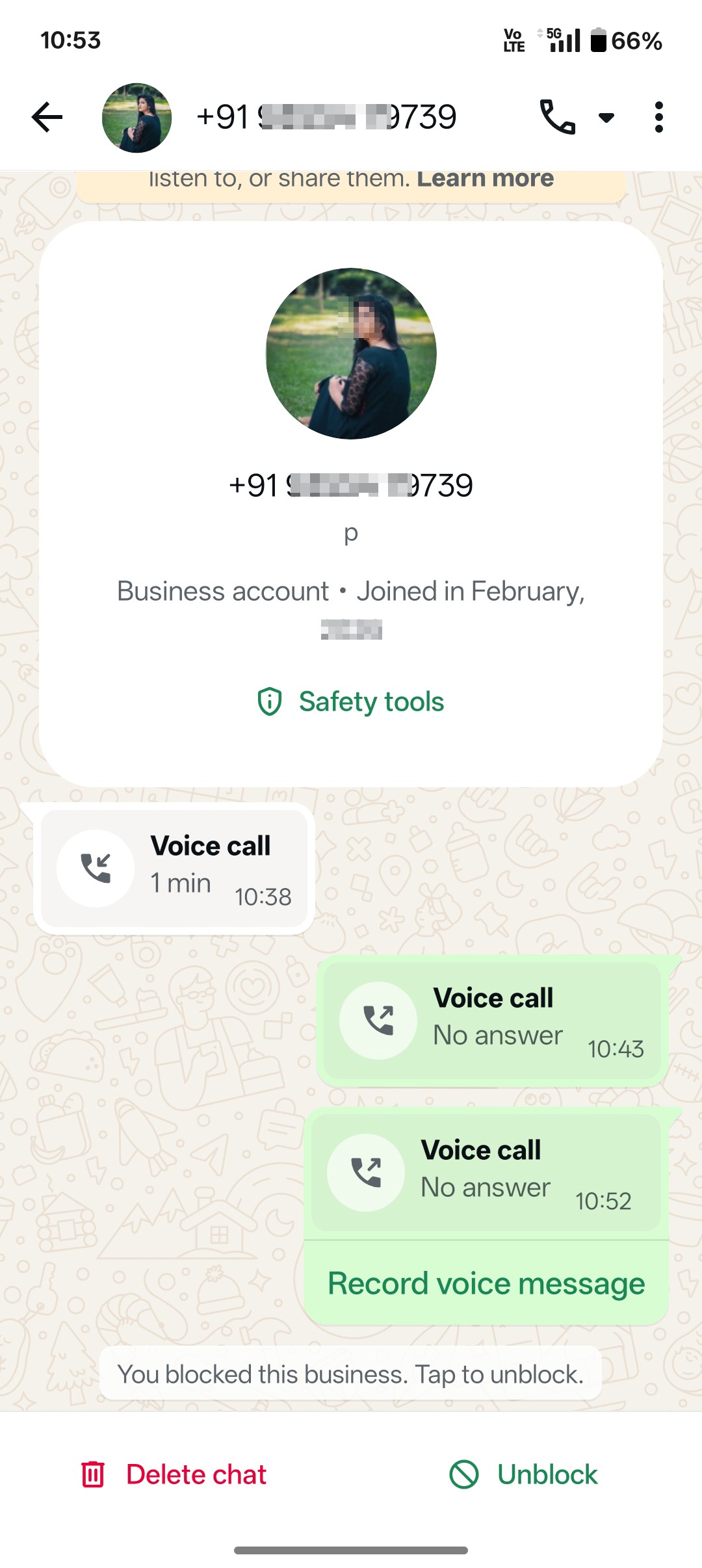 asking money through WhatsApp call 